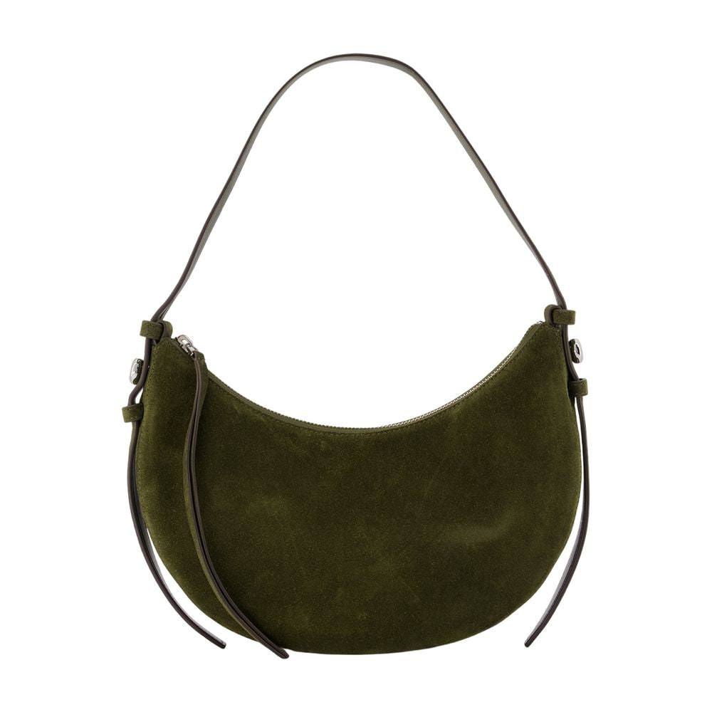 Tory Burch Romy Half Shoulder Bag — Green Calfskin