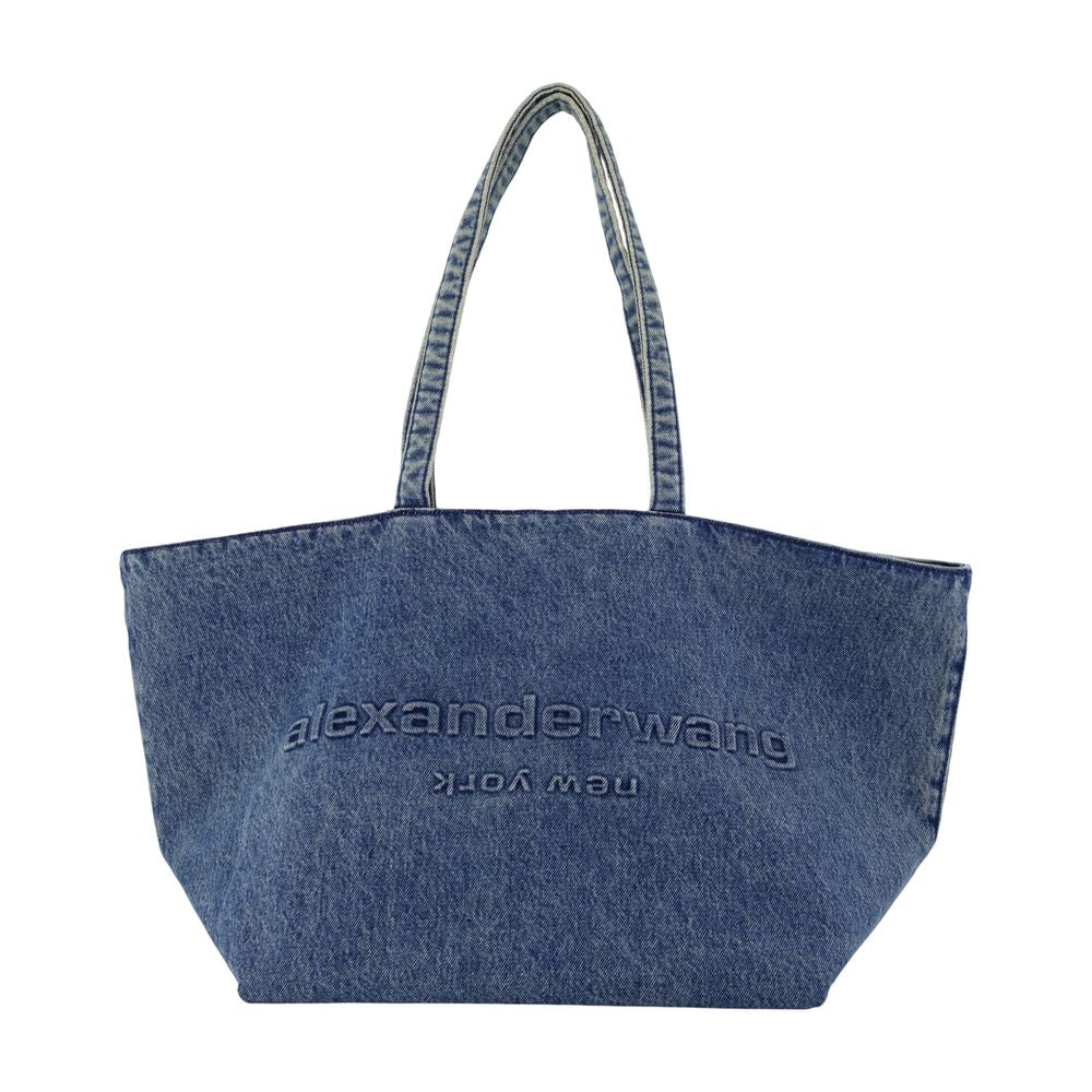Alexander Wang Punch Tote Bag — Blue Cotton
