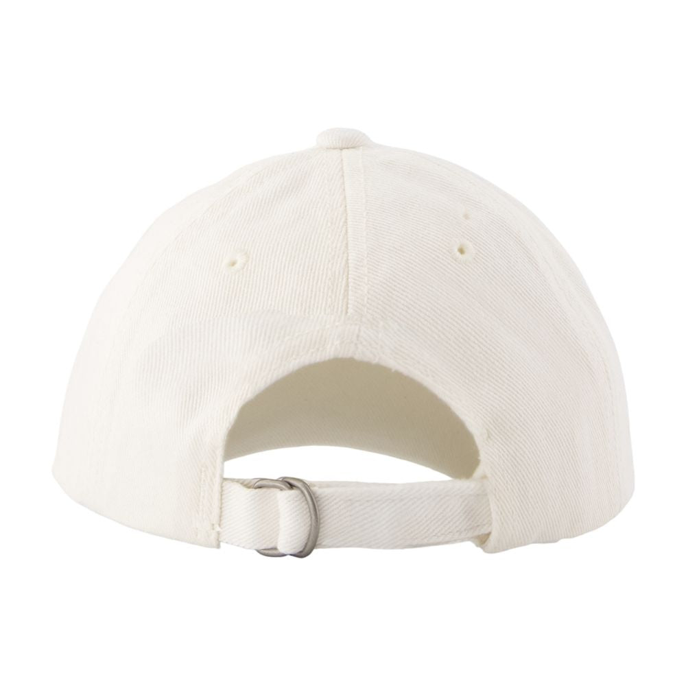 Acne Studios C40438-Du7 Cotton Baseball Cap — White Caps