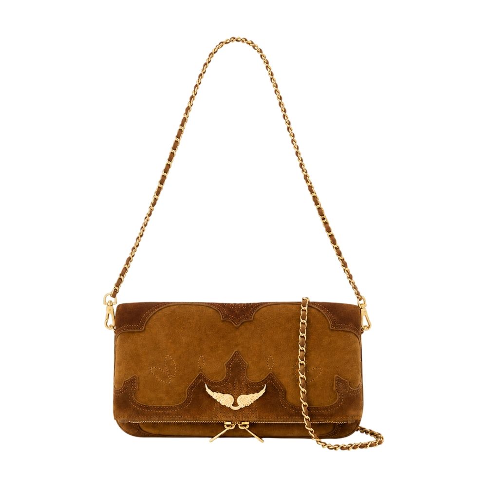 Zadig & Voltaire Rock Western Crossbody Bag — Brown Cowhide