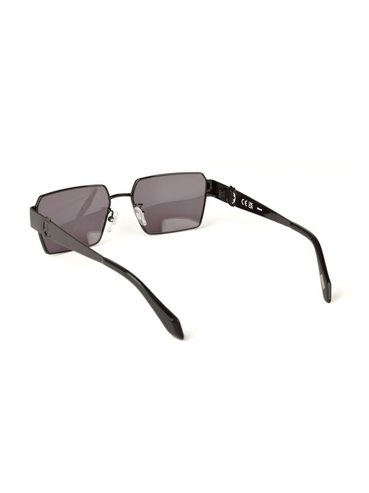 Just Cavalli Sjc153 Metal Rectangle Sunglasses — Black