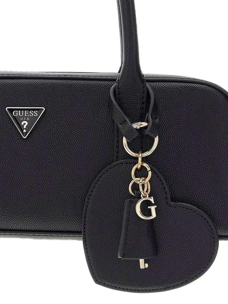 Guess Isobel Shoulder Bag — Black Polyurethane