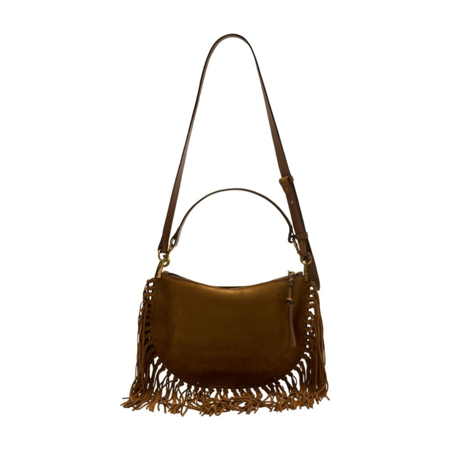 Isabel Marant Oskan Shoulder Bag — Brown Calfskin