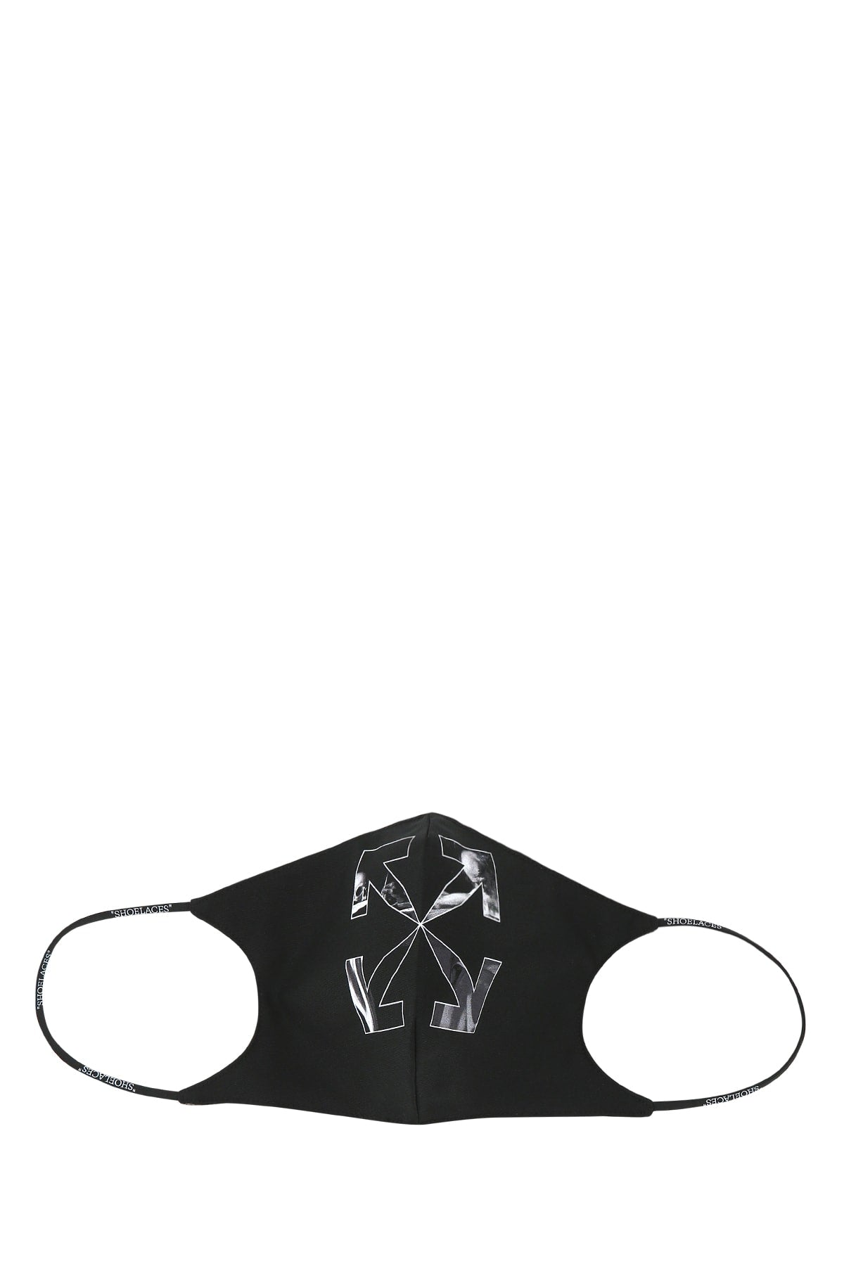 Off-White Logo-Print Face Scarf — Black Neoprene Scarfs