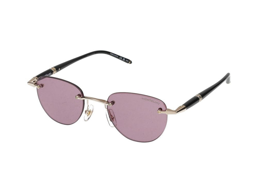 Montblanc Mb0412s Metal Frame Sunglasses — Rose