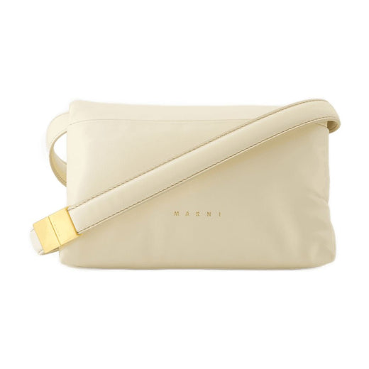 Marni Prisma Shoulder Bag — Beige Calfskin