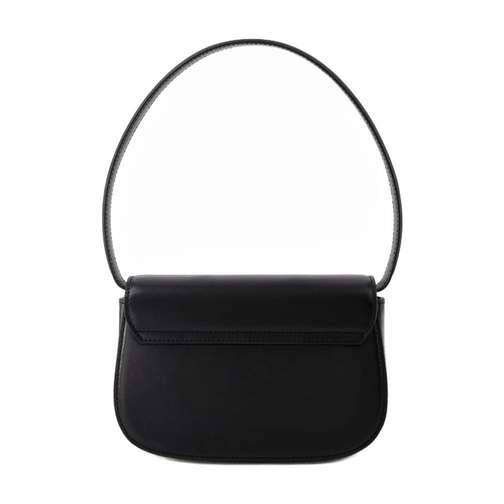 Diesel Leather Shoulder Bag — Black Cowhide