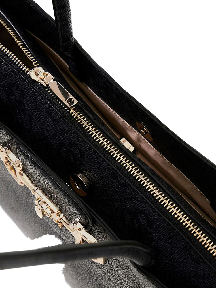 Guess Tote Bag — Black Polyurethane