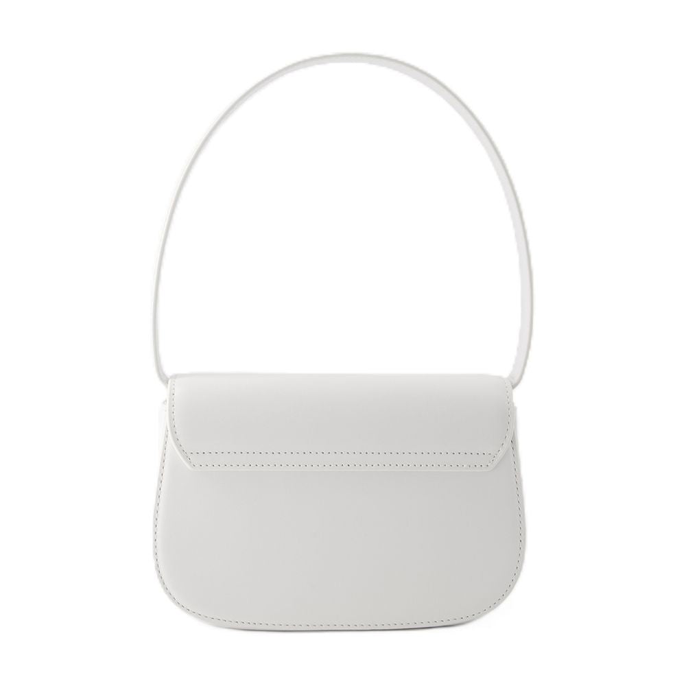 Diesel Cowhide Leather Shoulder Bag — White