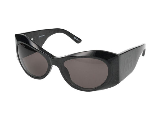 Balenciaga Bb0394s Oversized Acetate Sunglasses — Black