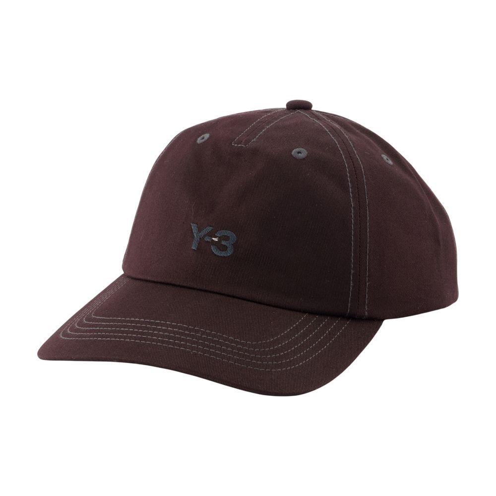 Y-3 Kw9675 Synthetic Baseball Cap — Burgundy Caps