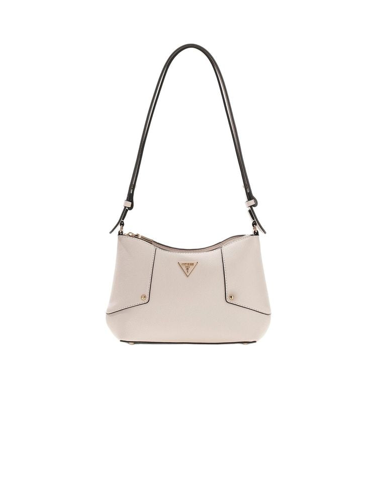 Guess Darcy Shoulder Bag — Beige Polyurethane