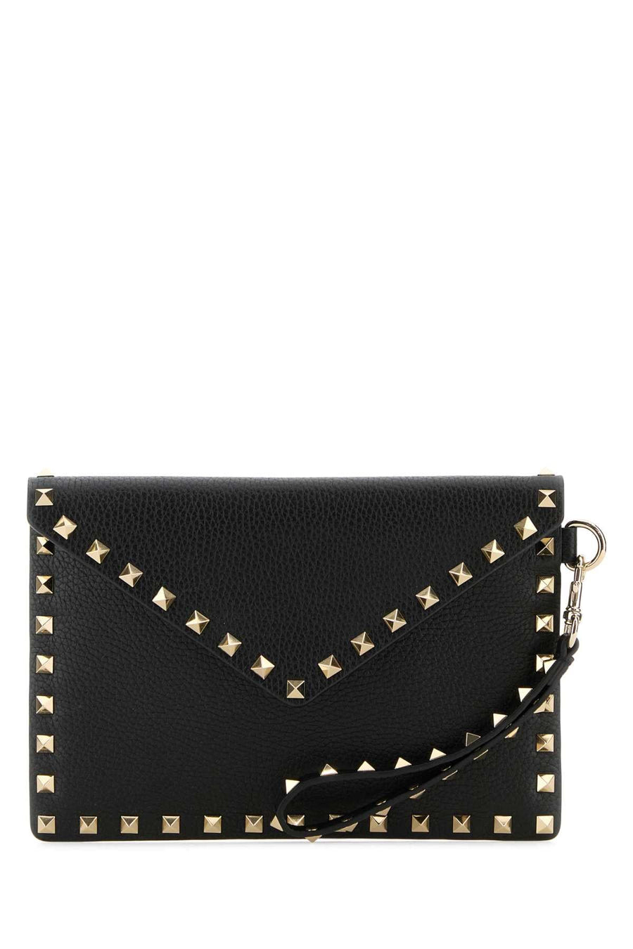 Valentino Garavani Flat Clutch — Black