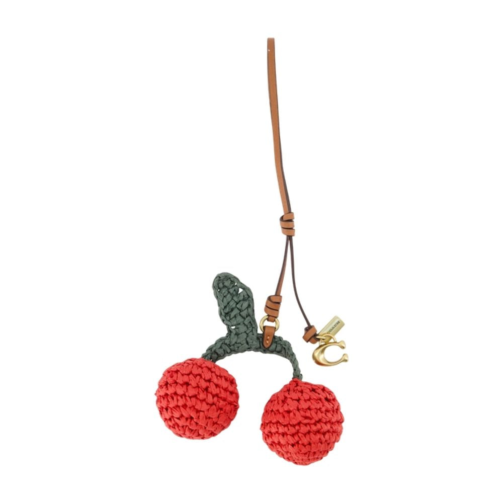 Coach Straw Cherry Charm — Multicolor Acrylic Headbands