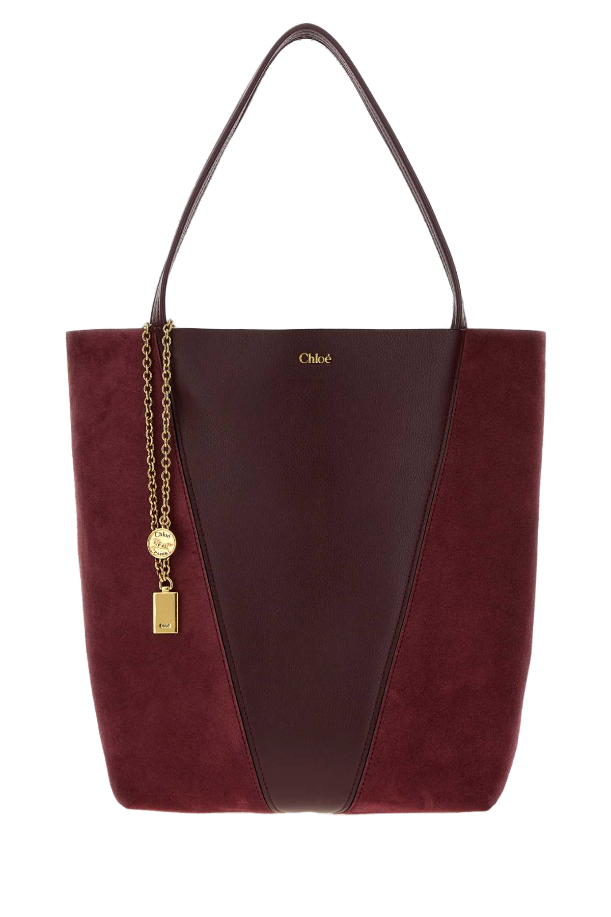 Chloé Spin Shoulder Bag Burntred
