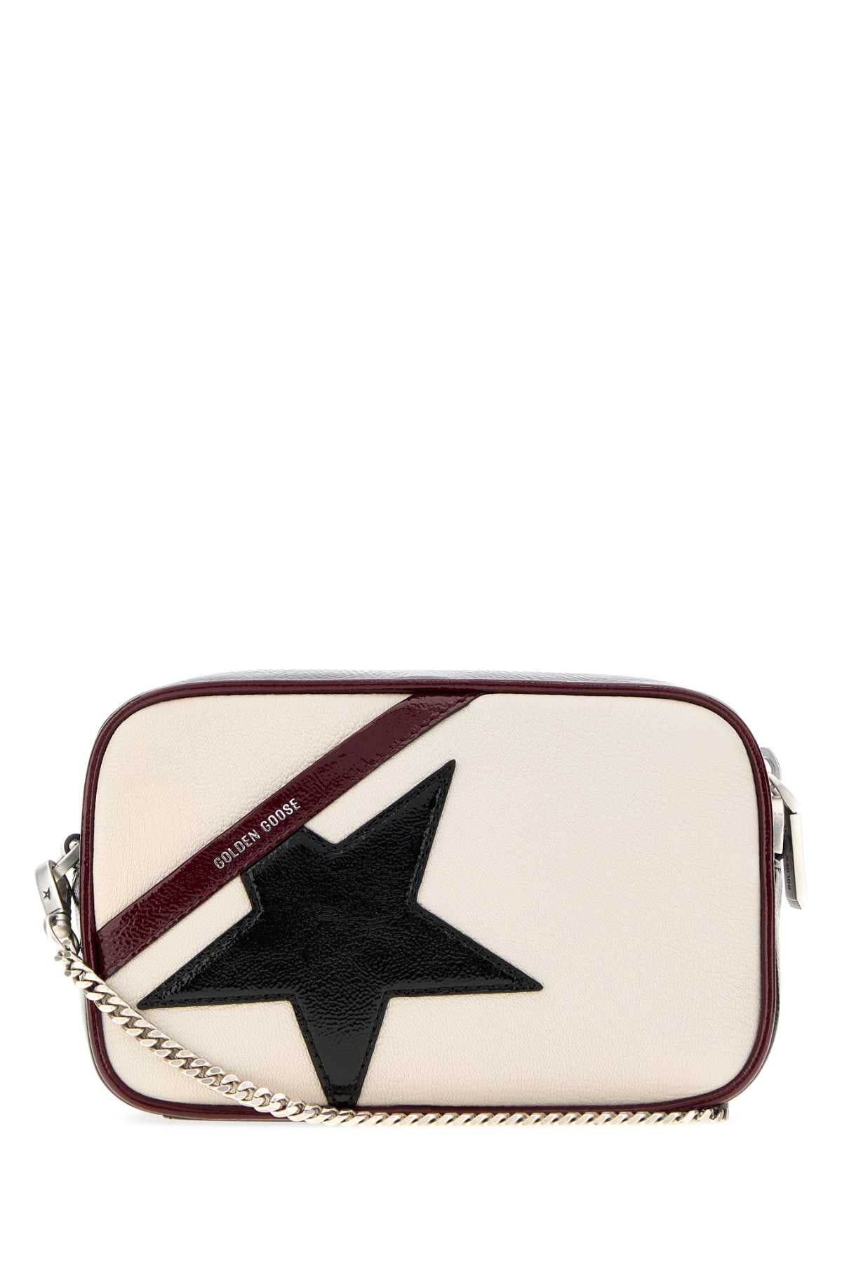 Golden Goose Deluxe Brand Mini Star Crossbody Bag — Beige