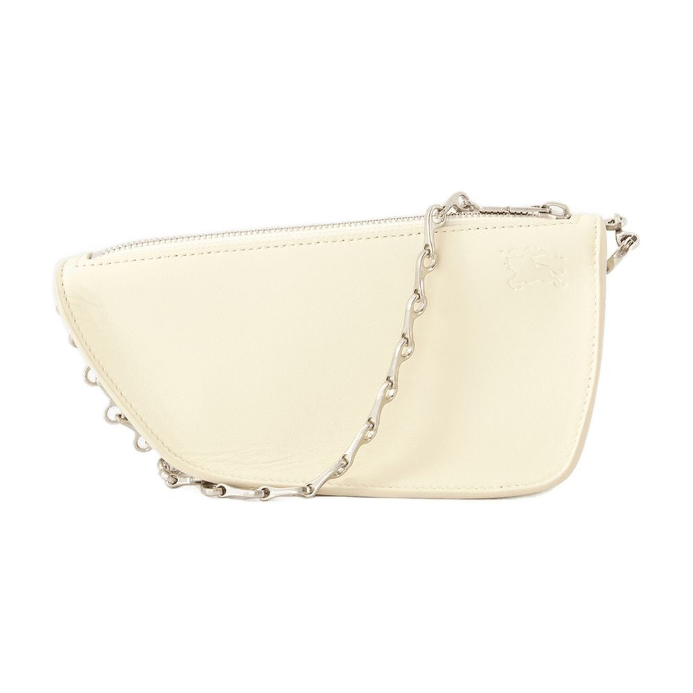 Burberry Shield Wallet — Beige Lambskin