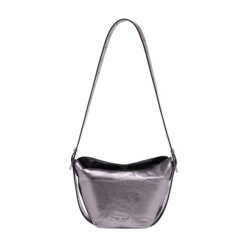 Zadig & Voltaire Shoulder Bag — Silver Calfskin