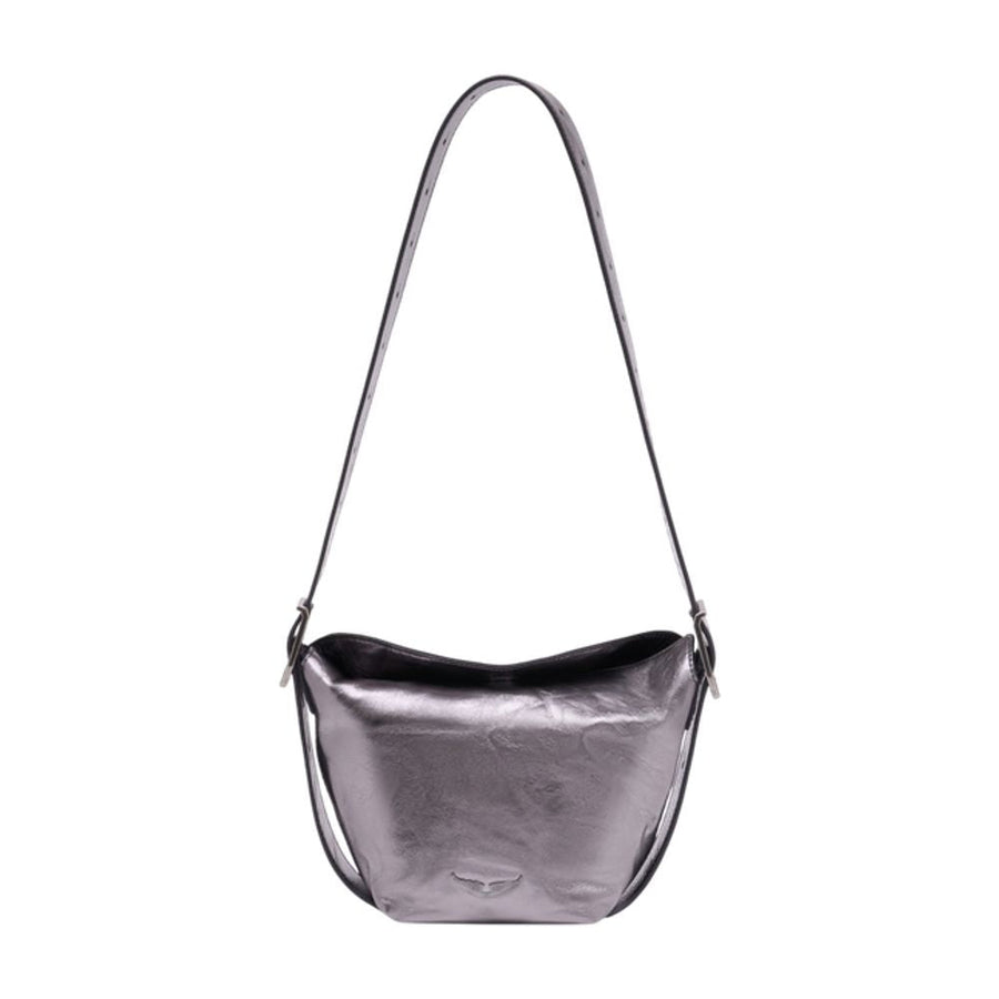 Zadig & Voltaire Shoulder Bag — Silver Calfskin