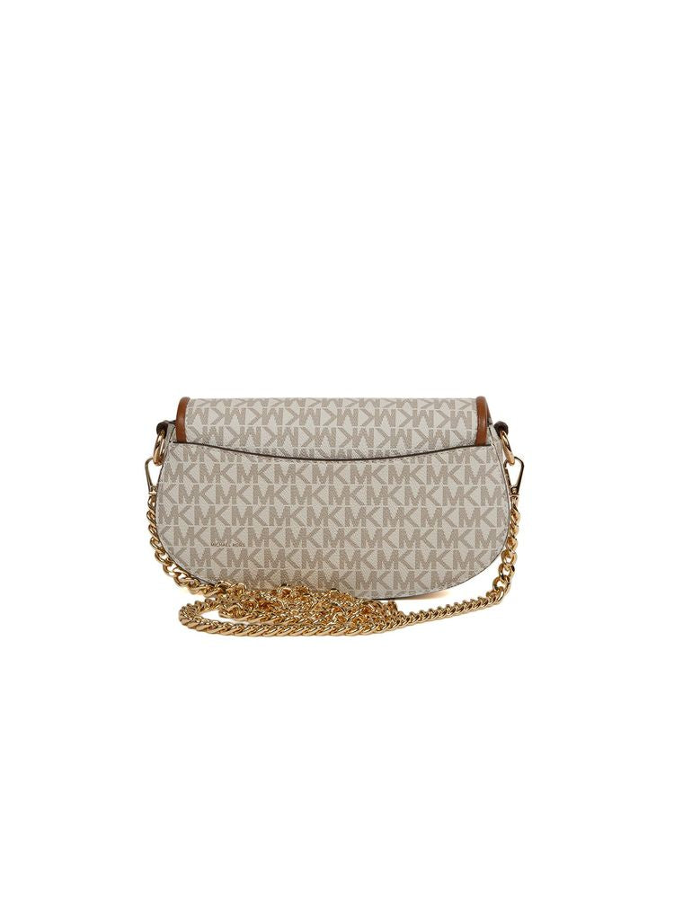 Michael Kors Crossbody Bag — Beige Polyvinyl Chloride