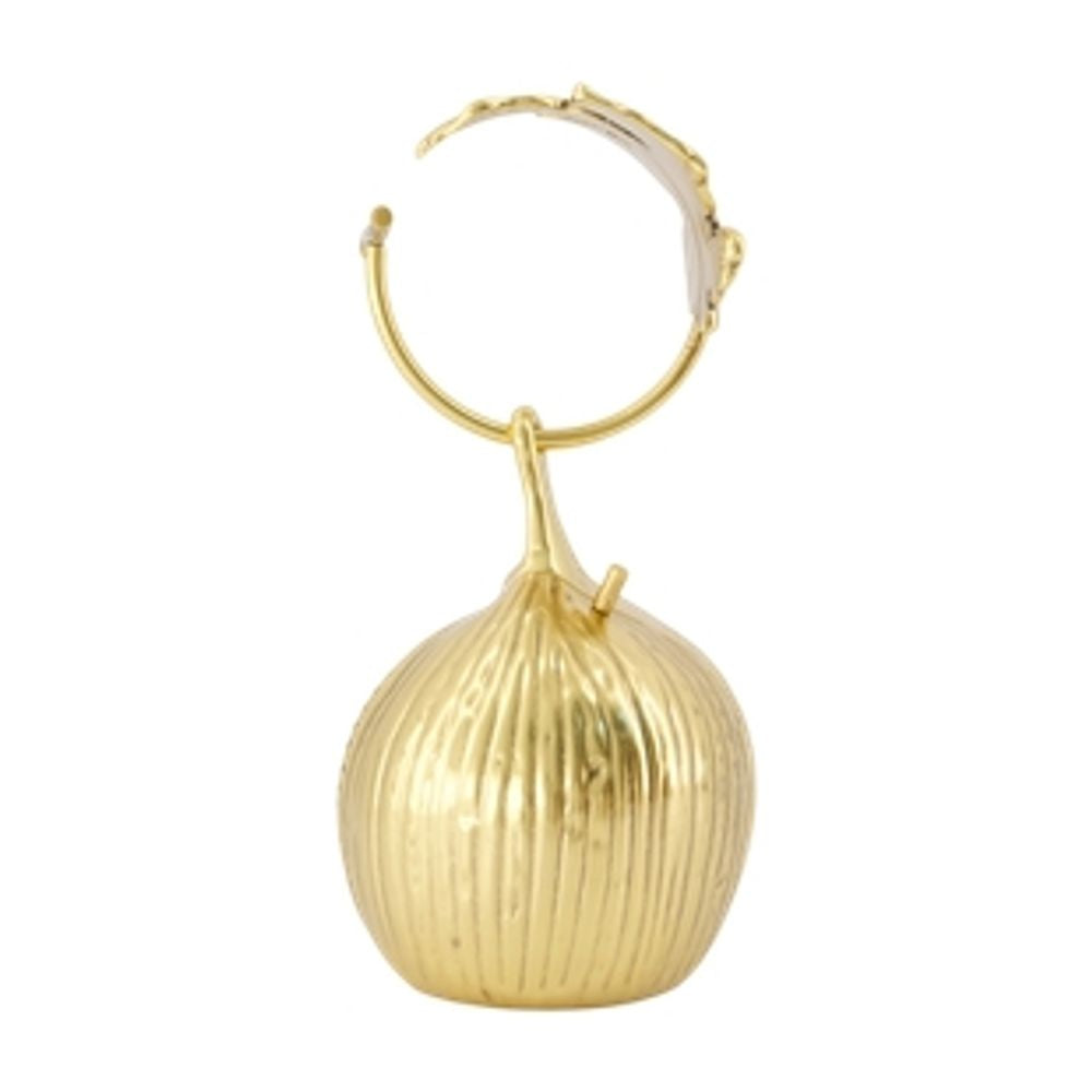 Cult Gaia Fico Coin Purse — Gold Metal Purses