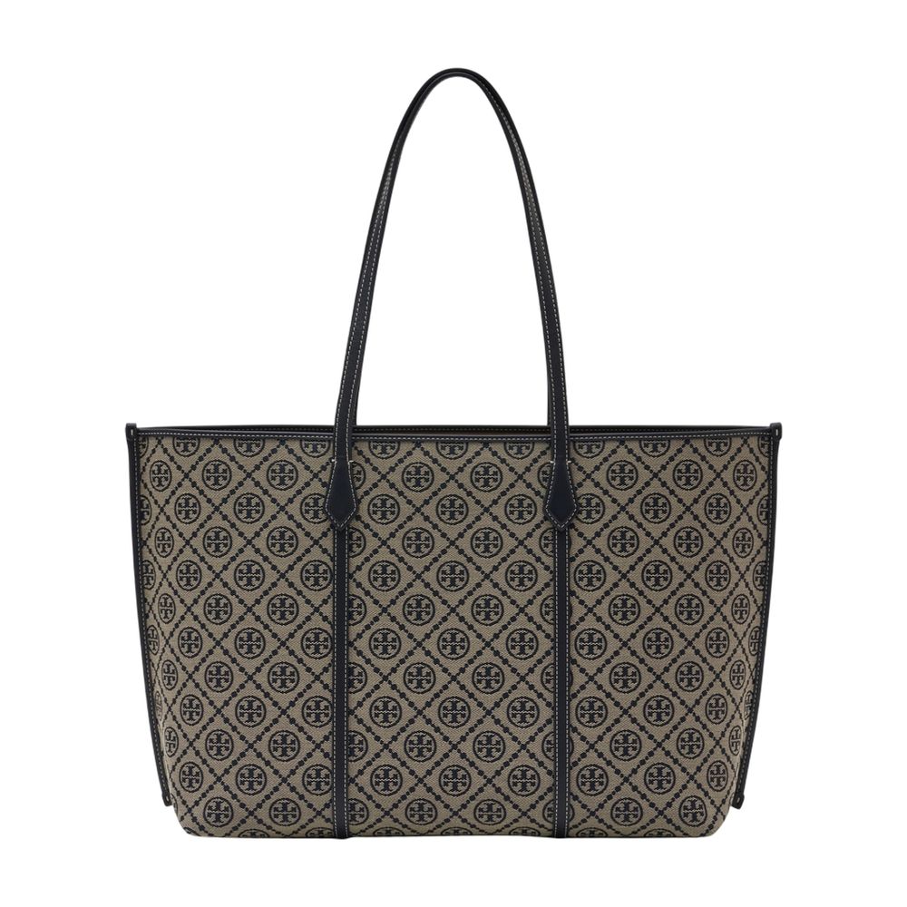Tory Burch Perry Tote Bag — Navy Cotton