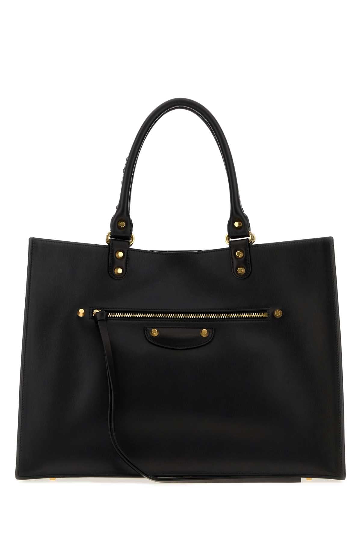 Balenciaga Le City Sleek Tote Bag — Black