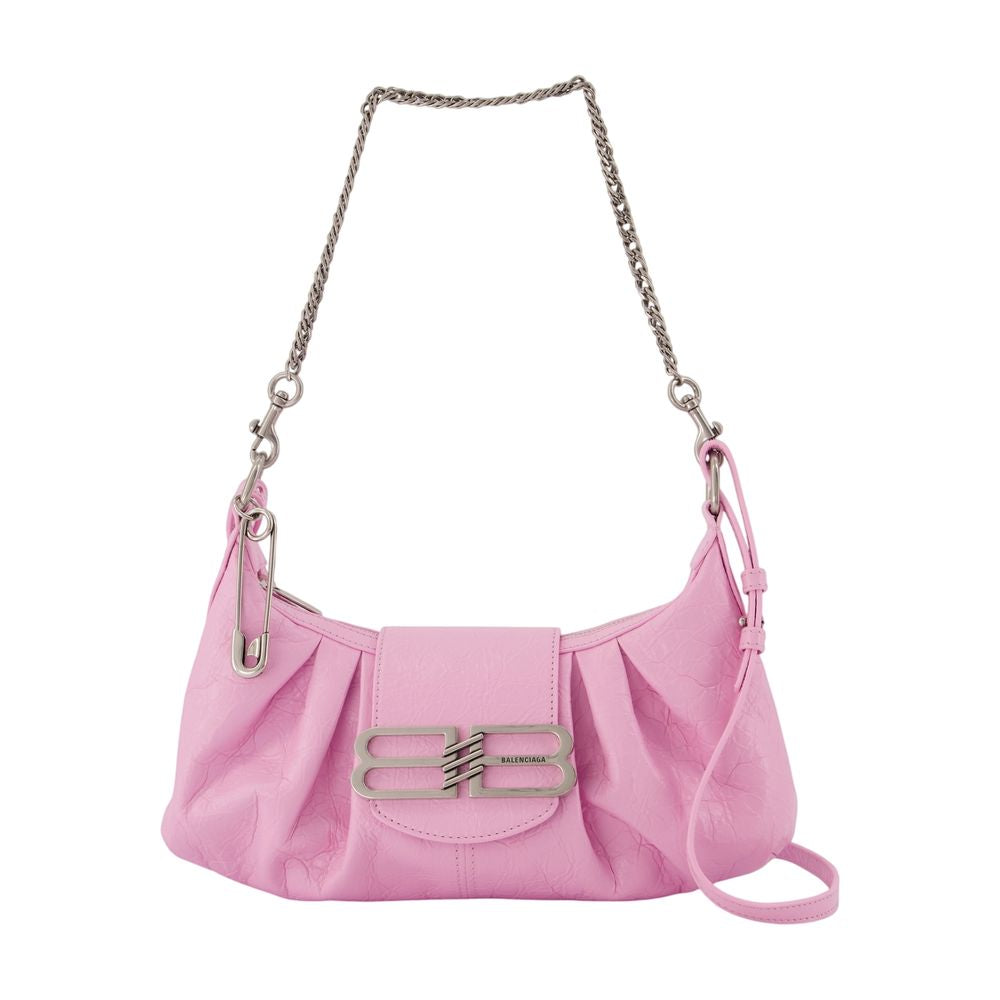 Balenciaga Pamela Shoulder Bag — Pink Lambskin