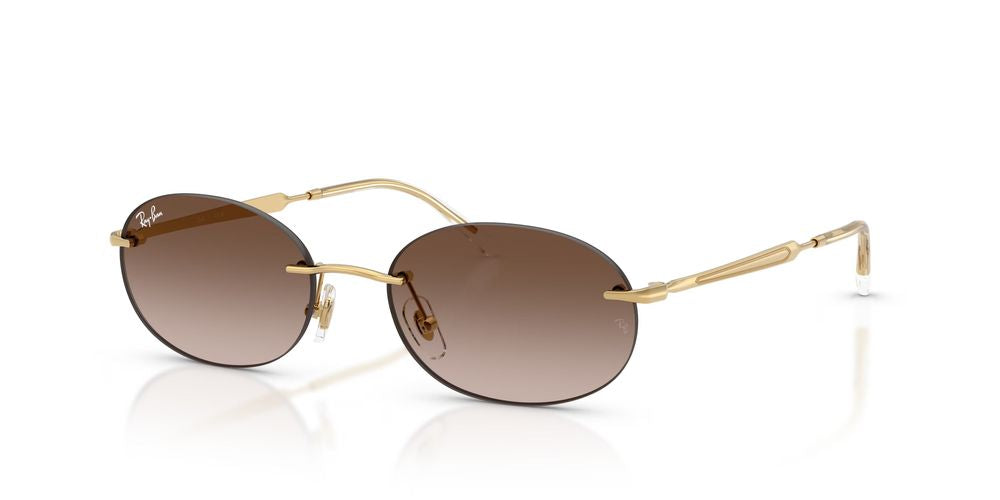 Ray-Ban 0rb3767 Gradient Brown Lens Sunglasses — Gold