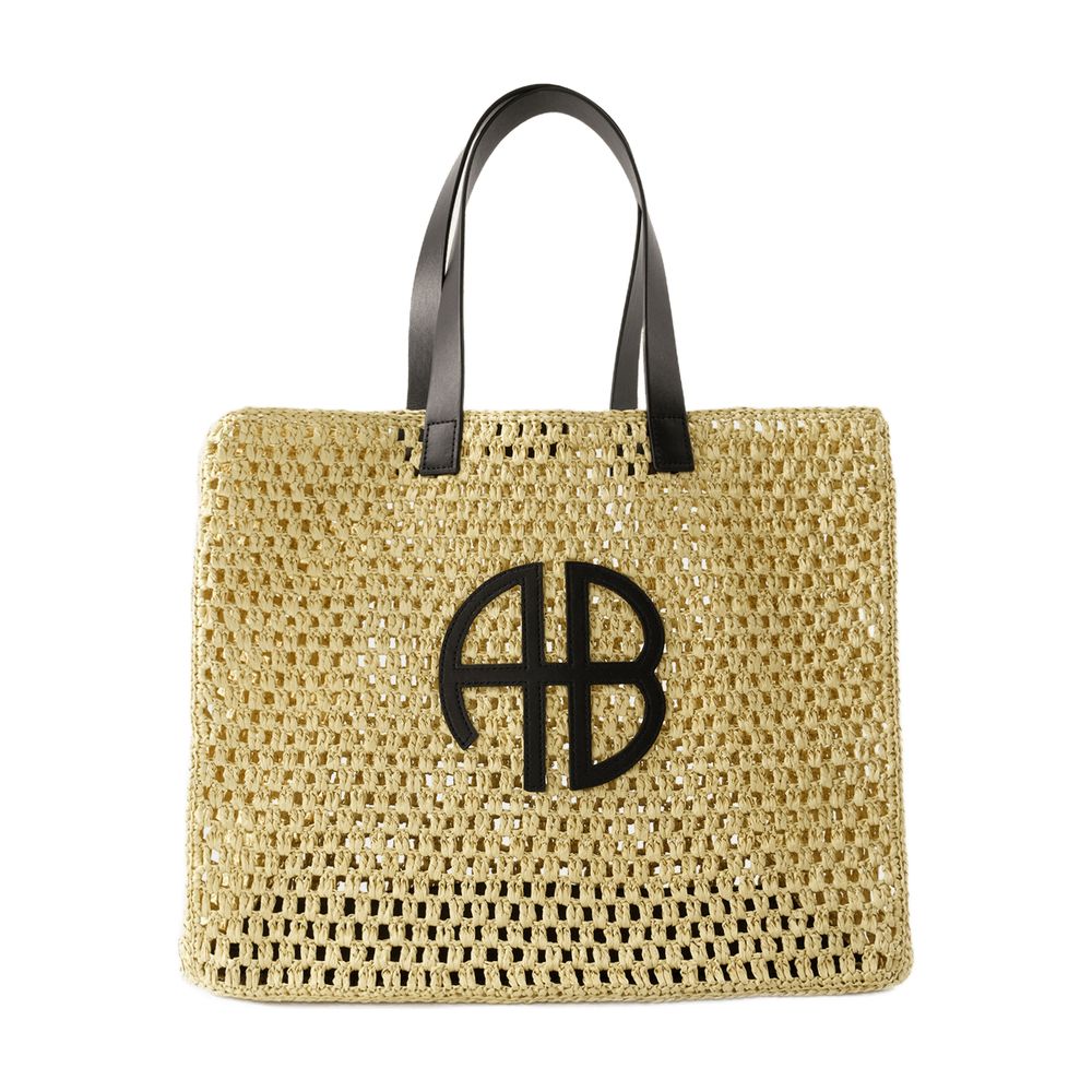 Anine Bing Rio Tote Bag — Beige Synthetic