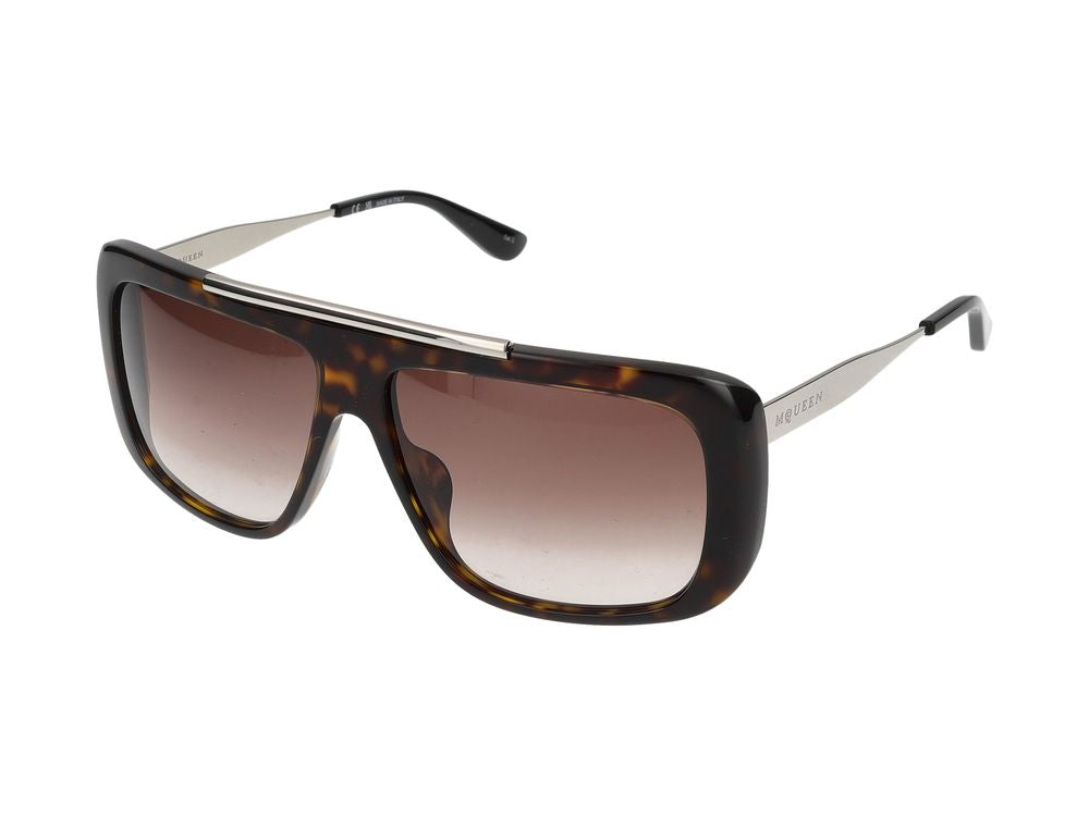 Alexander Mcqueen Am0492s Tortoiseshell Acetate Sunglasses — Brown