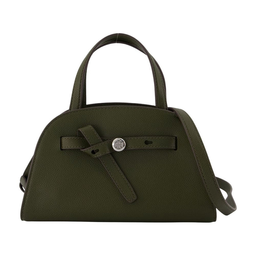Tory Burch Top Handle Bag — Green Calfskin