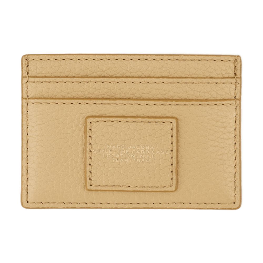 Marc Jacobs Leather Card Holder Case — Beige Cowhide Accessories / Wallets