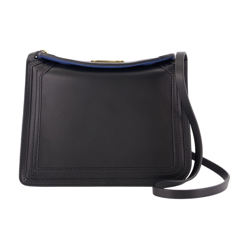 Lanvin Compagnon 16 Crossbody Bag — Black Calfskin