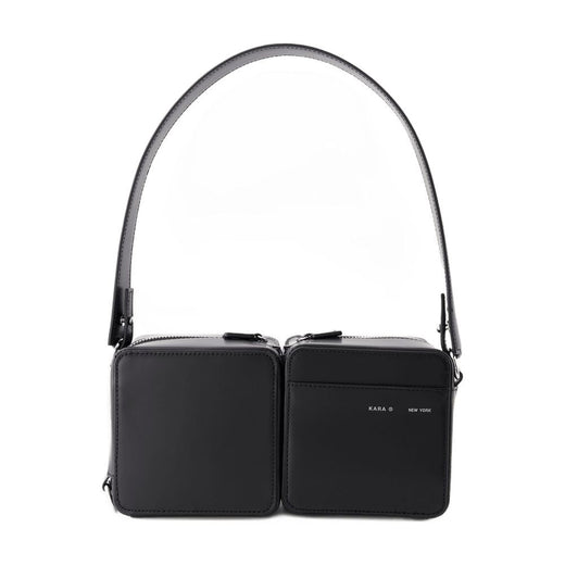 Kara Shoulder Bag — Black Calfskin