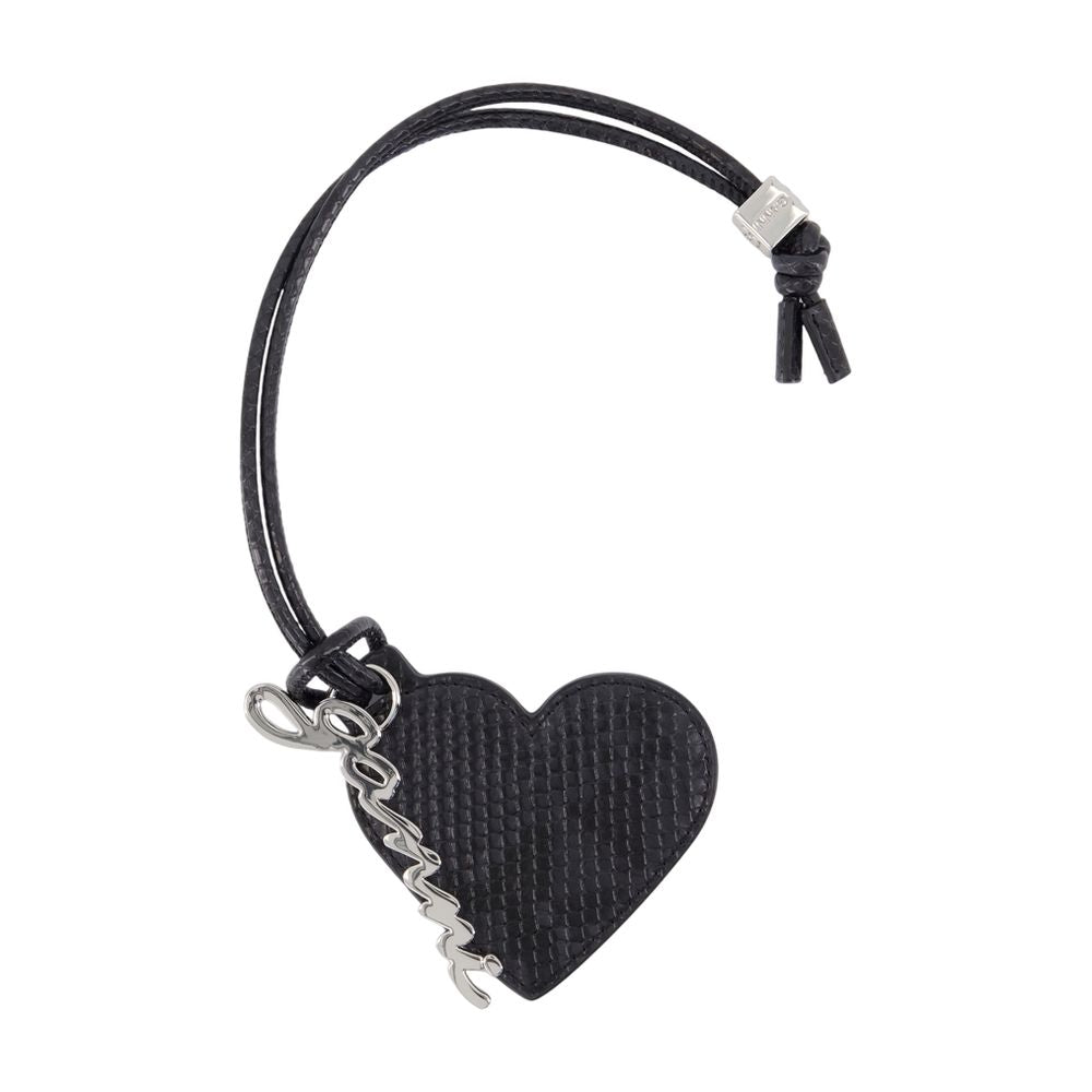 Ganni Bou Heart Belt — Black Synthetic