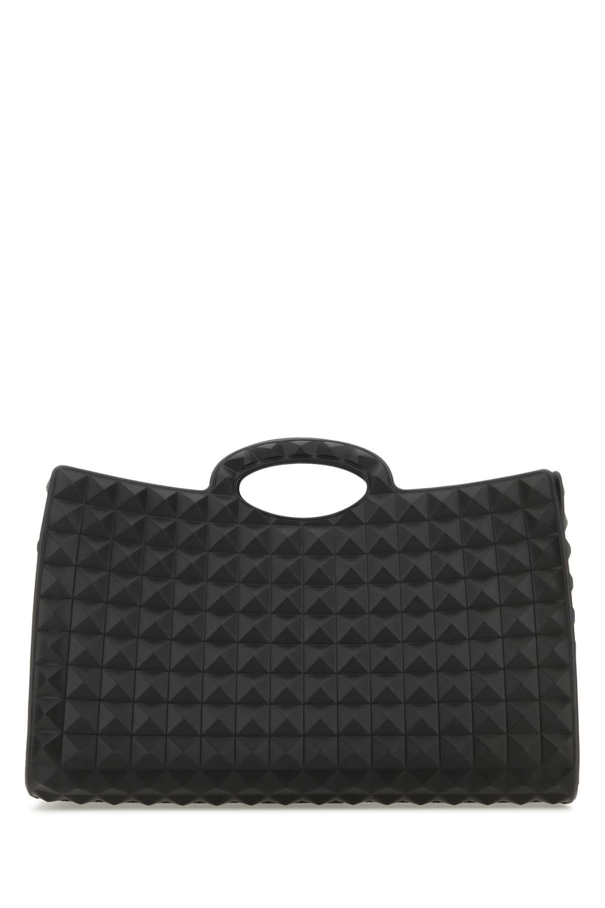 Valentino Garavani Le Troisième Shoulder Bag — Black Exterior: Rubber