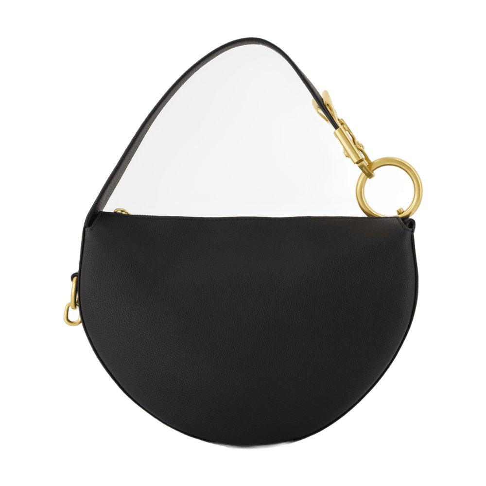 Burberry Knight Shoulder Bag — Black Calfskin