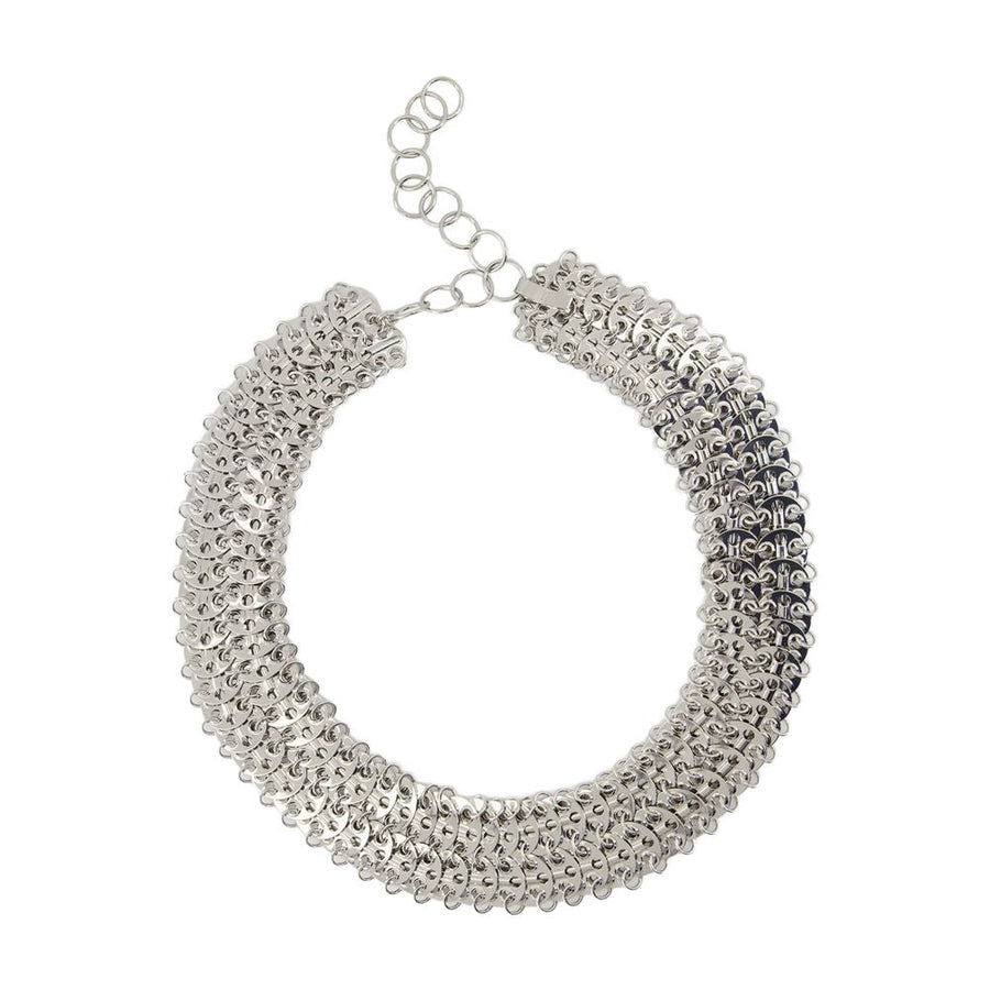 Rabanne Necklace — Silver Metal Necklaces