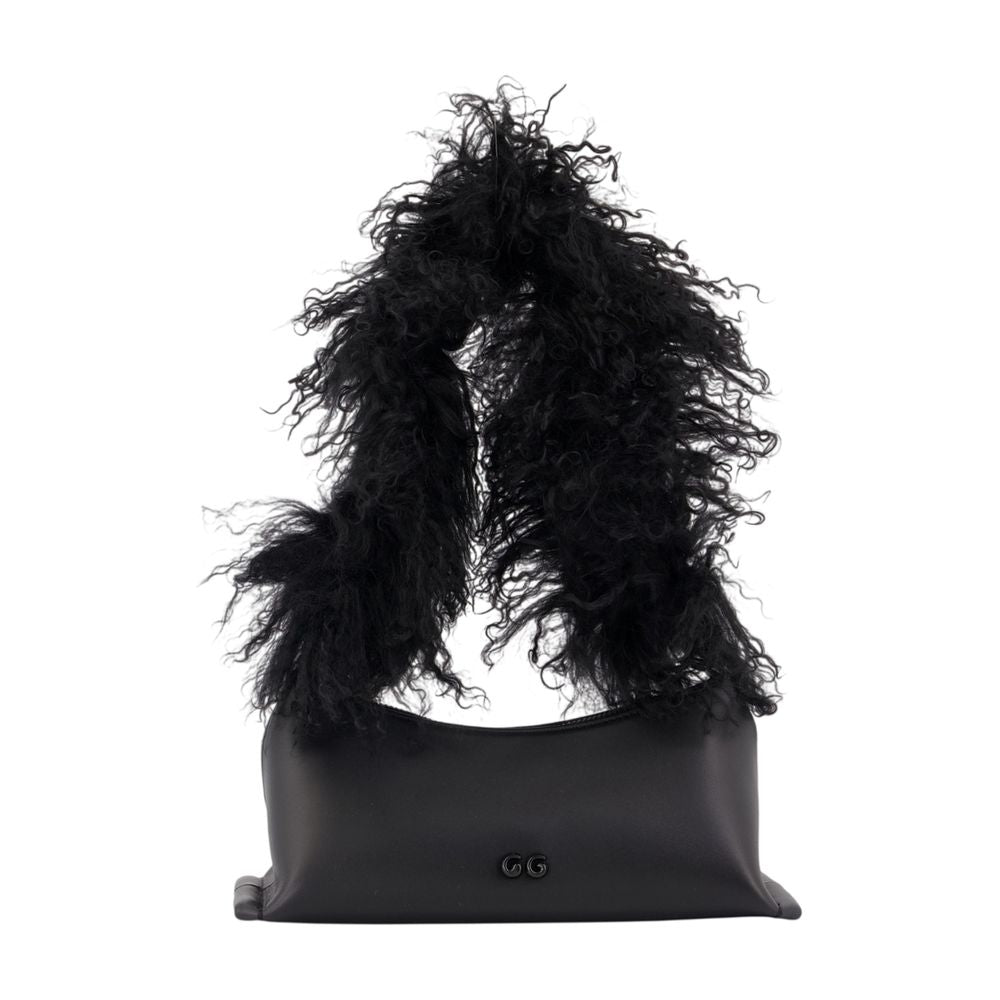 Cult Gaia Shoulder Bag — Black Cowhide