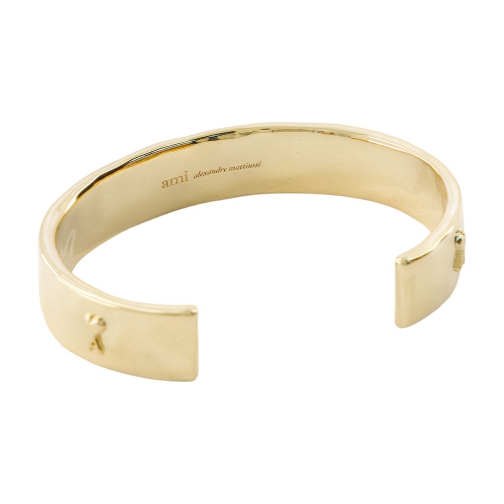Ami Paris Hammered Metal Bracelet — Gold Bracelets