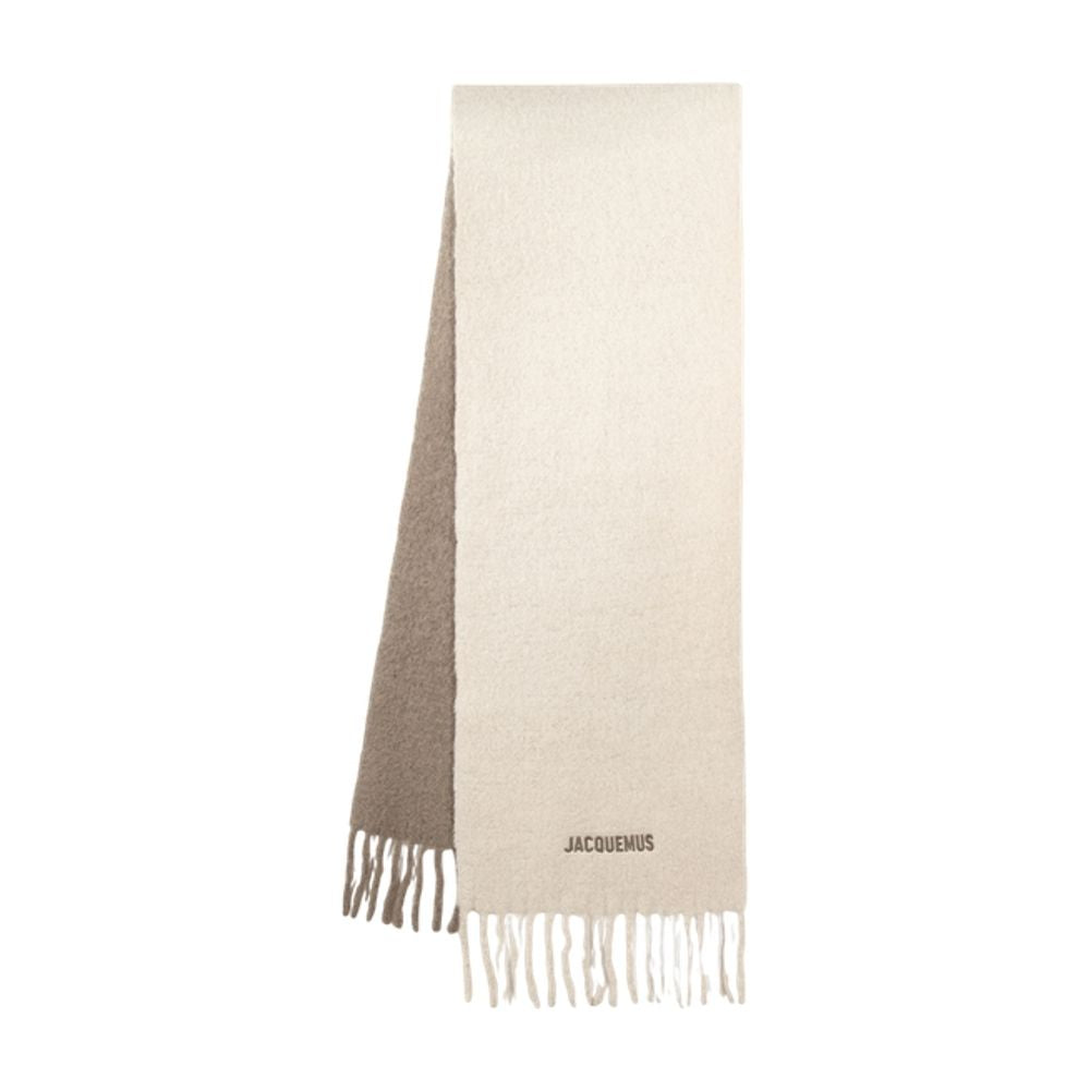 Jacquemus Scarf — Beige Wool Scarfs