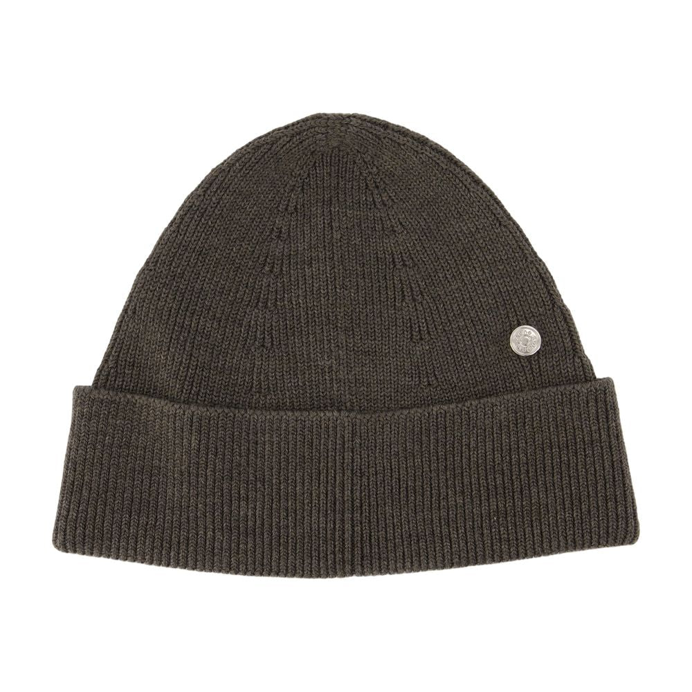 Acne Studios C40479-Ca3 Ribbed Wool Beanie — Gray Beanies