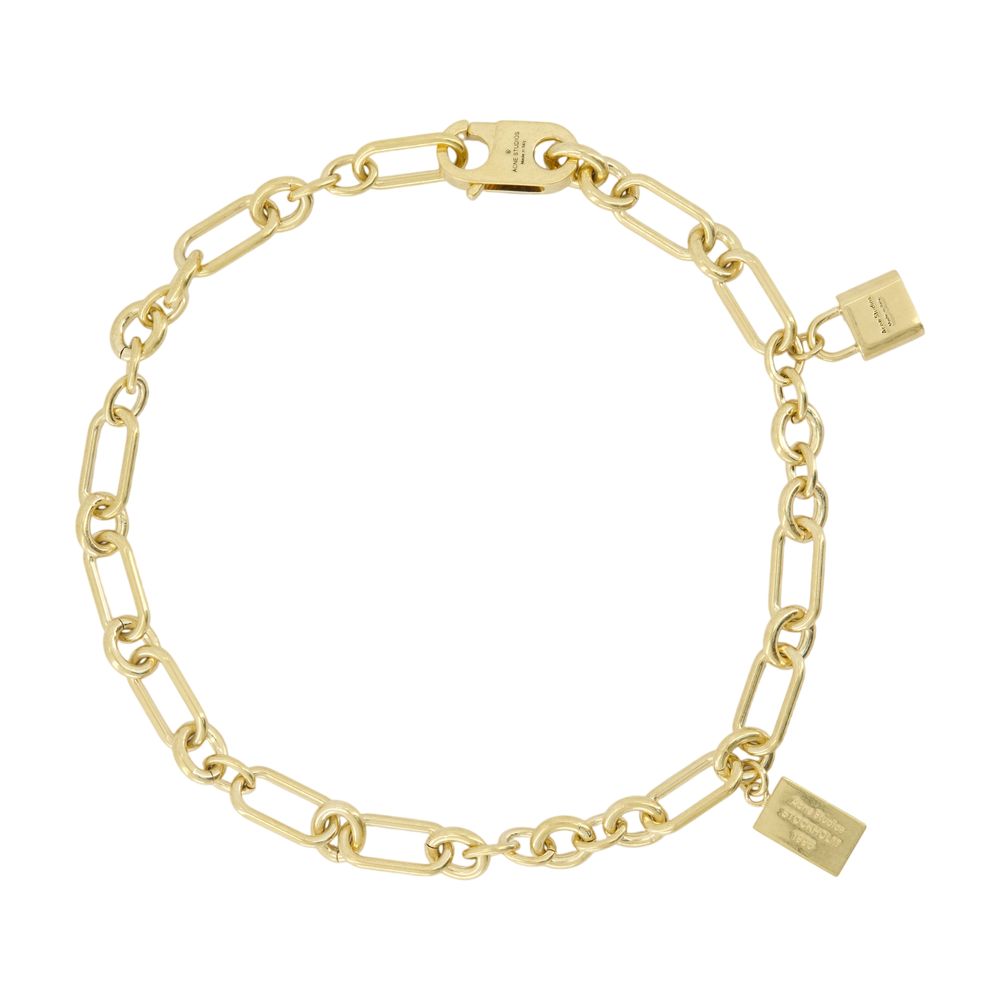 Acne Studios Chain-Link Bracelet — Gold Metal Bracelets