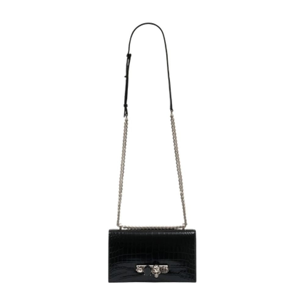 Alexander Mcqueen Crossbody Bag — Black Calfskin