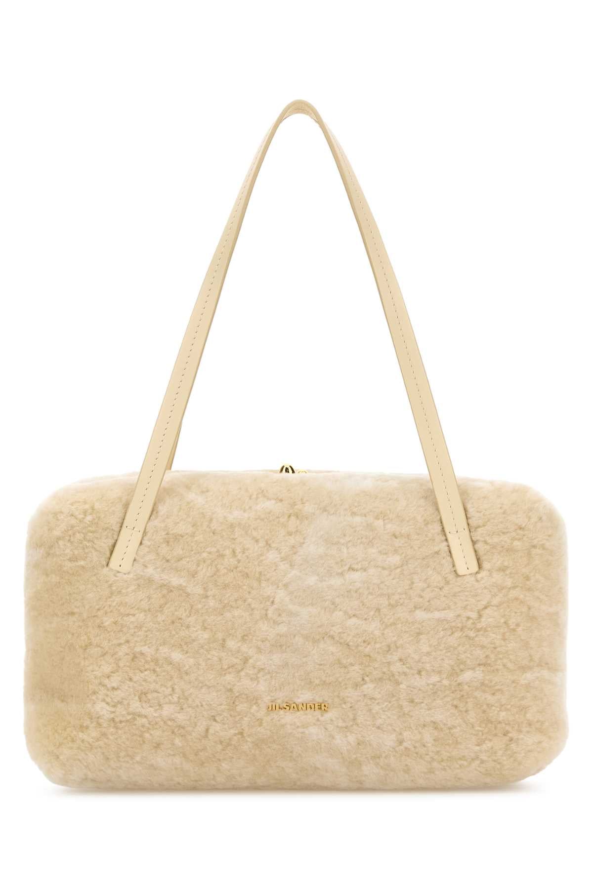 Jil Sander Goji Pillow Shoulder Bag — Beige