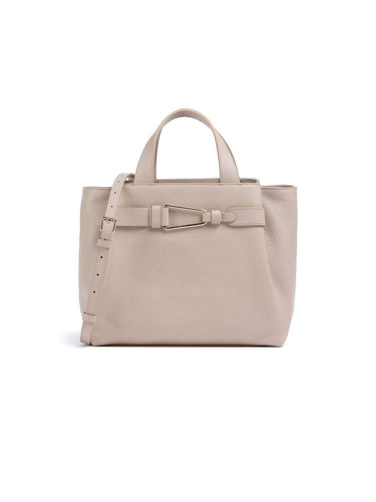 Coccinelle Malory Tote Bag — Beige Cowhide