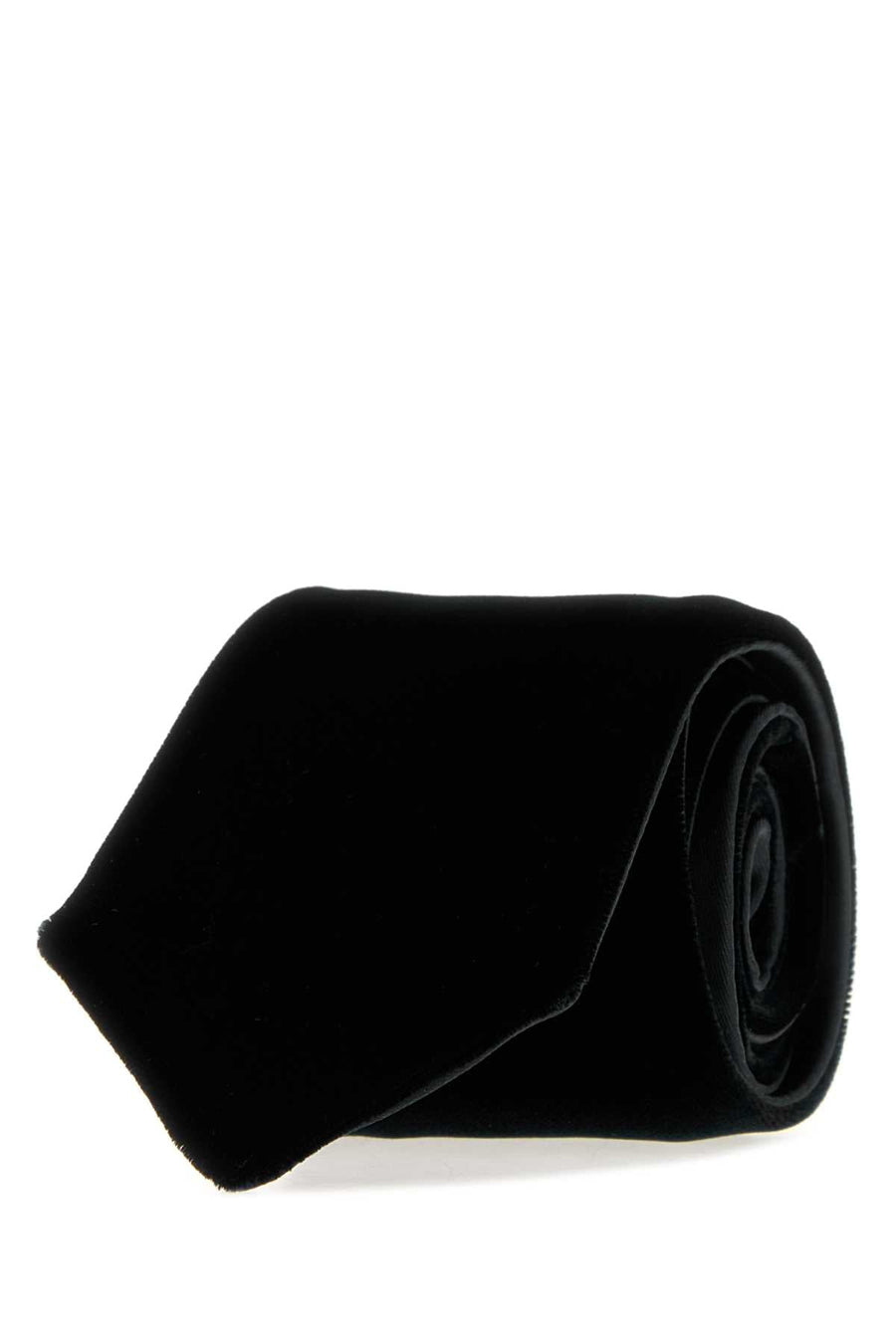 Giorgio Armani Velvet Tie — Black Neckties