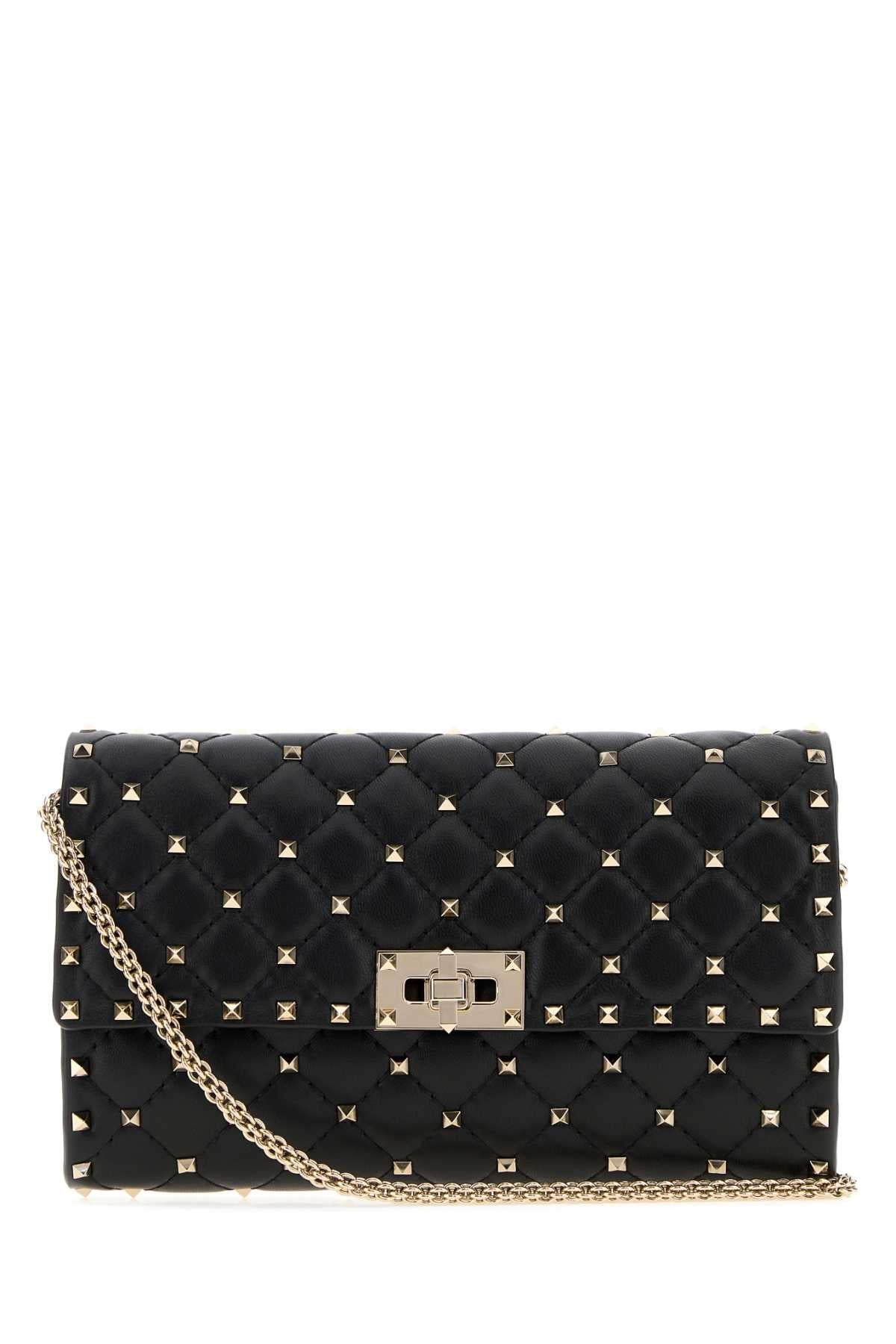 Valentino Garavani Rockstud Shoulder Bag — Black