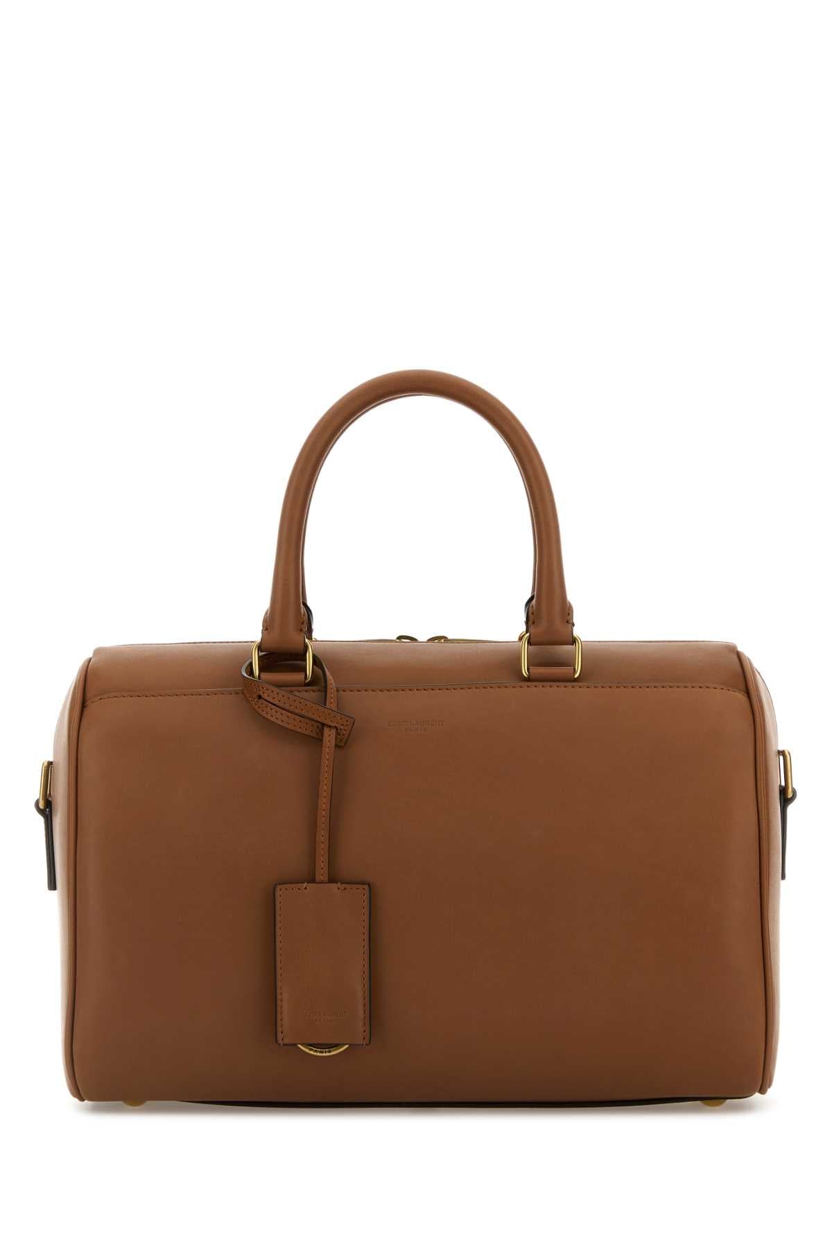 Saint Laurent Duffle Top Handle Bag — Brown